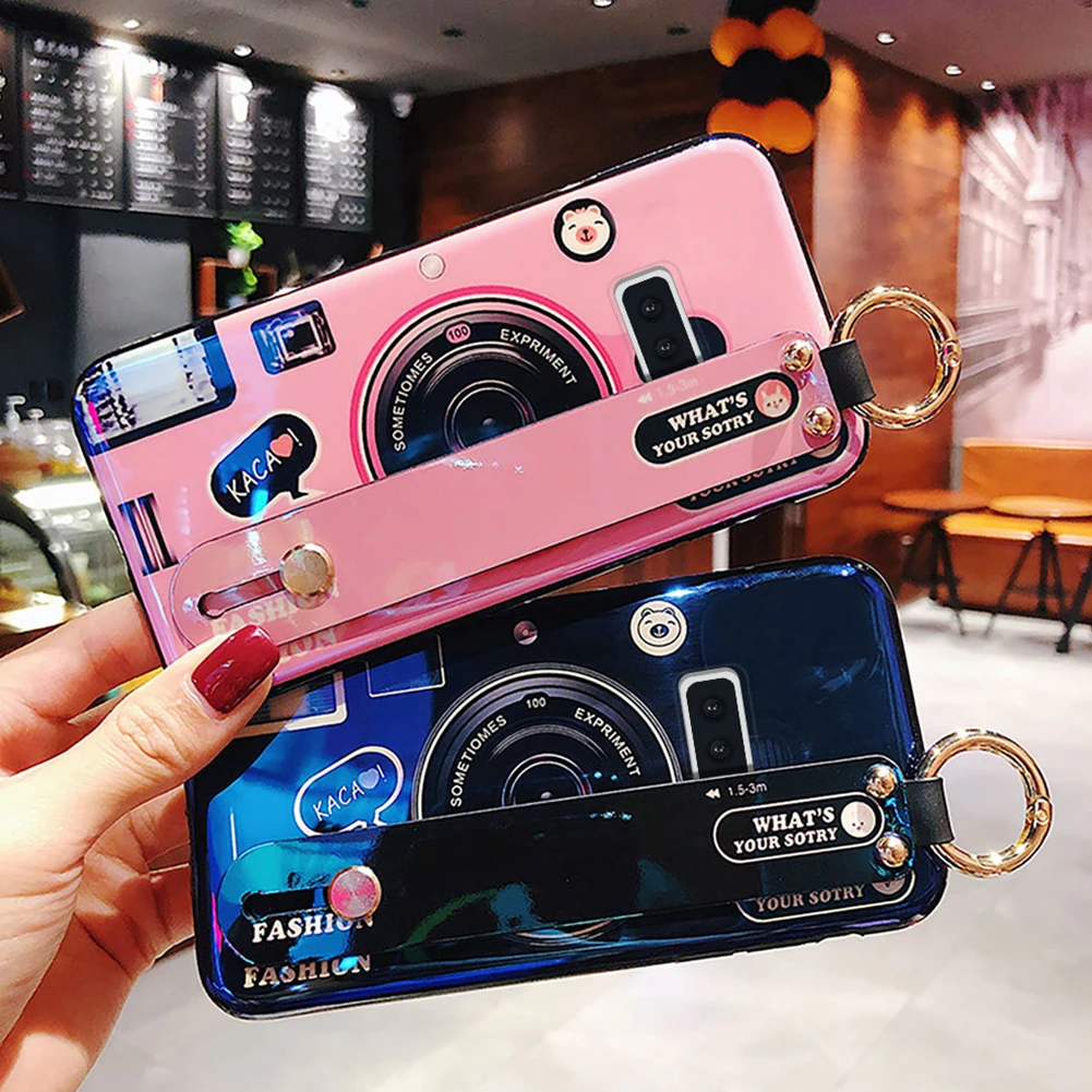 Чехол-держатель с ремешком на запястье для samsung Galaxy Note 10 Plus 5G мягкое ТПУ полное