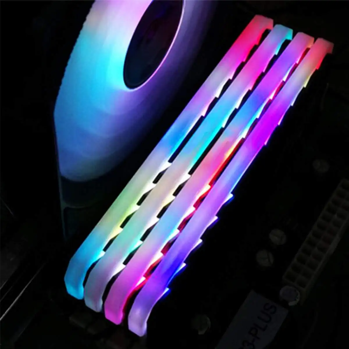 2 шт. 3 pin ram RGB Memory светодиодный светильник 256 цветов алюминиевый кулер с эффектом теплоотвода охлаждение для DIY PC Игры DDR3 DDR4