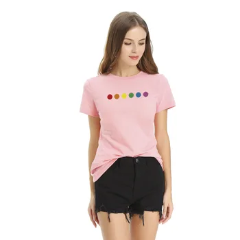 

2020 New Explosion Women's Loose Round Neck Cotton Crest Short Sleeve T-Shirt