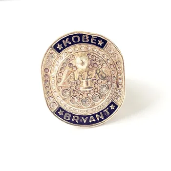 

Championship Ring Basketball Superstar Kobe Ring Bryant Lakers Retirement Memorial Jewelry Hip Hop Rings Best Fathers Day Gift