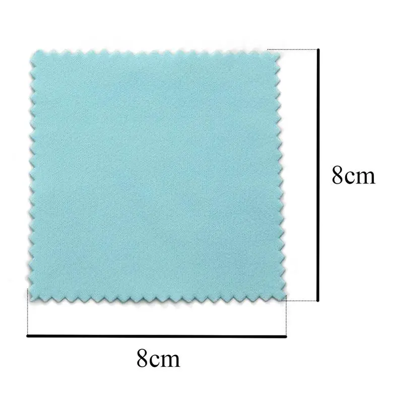10 개 8x8cm 연마 천 세트 실버, 골드, 황동 및 대부분의 기타 금속에 대한 보석 청소 천 보석 빛나는 도구 유지