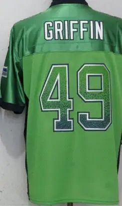 Мужские взрослые 58 Smith 55 Chubb 3 Rosen 14 Darnold 55 Vander esch 20 Penny 49 Griffin Drift Модные Джерси - Цвет: For men