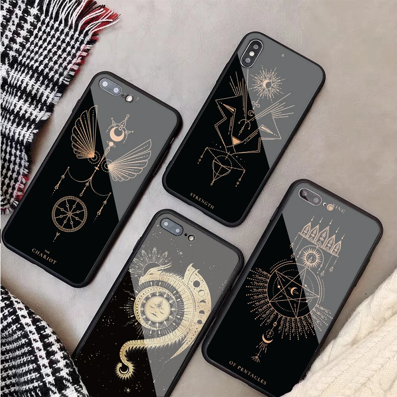 Роскошный чехол из закаленного стекла для iPhone 11 12pro Max X XS MAX 8 7 6 5 Plus | Мобильные