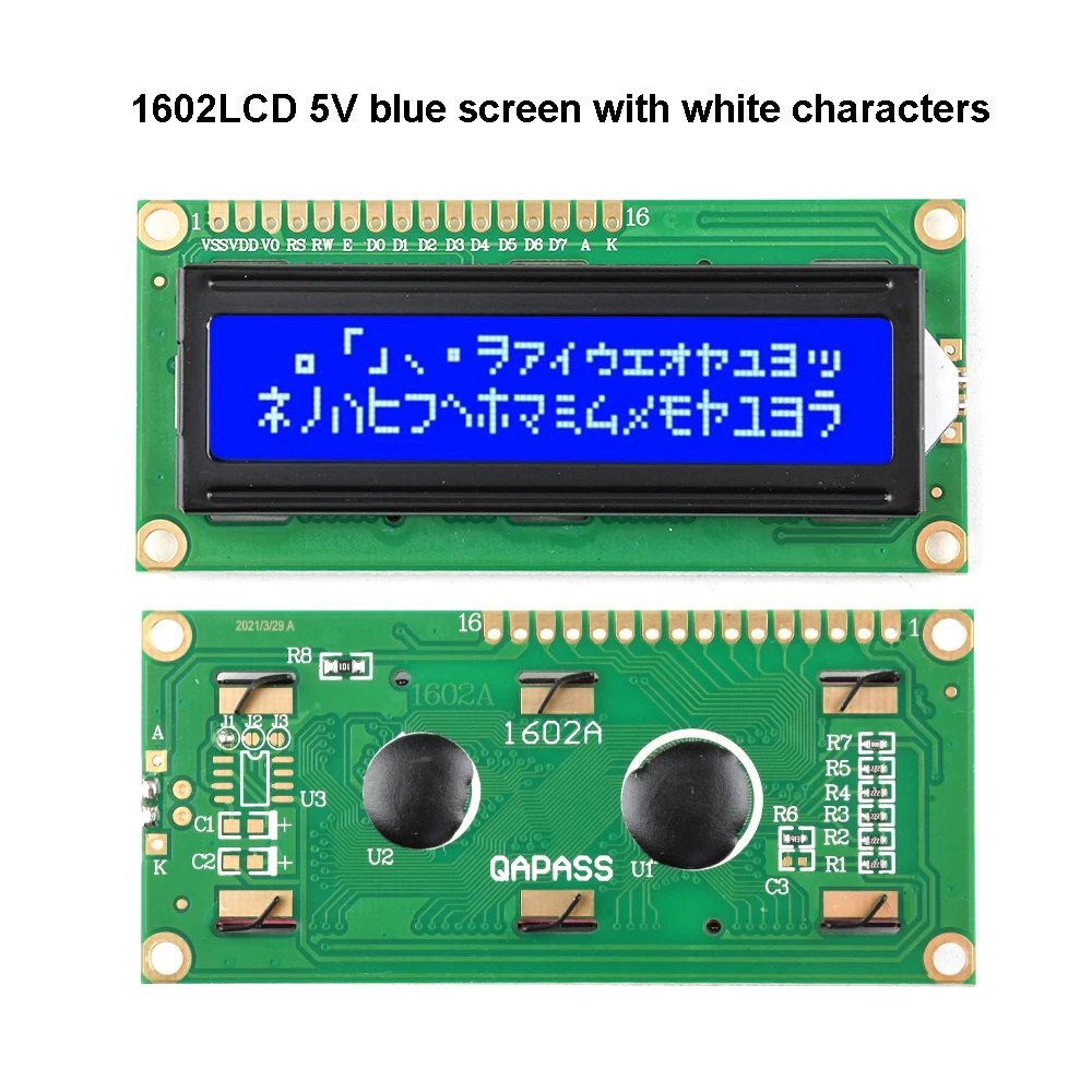 Schnittstelle I2C PCF8574T Für Arduino Modul LCD Blau 16x2 HD44780 1602 