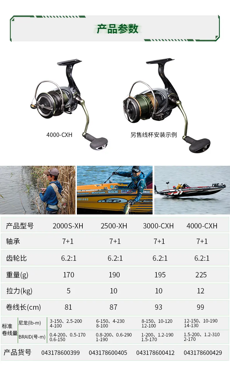 DAIWA CALDIA CS спиннинговое колесо,, ультра-светильник, новинка, мелкая леска, светильник, вес, для рыбалки, для морской рыбалки, длинное колесо