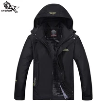 Зимняя куртка, пальто для мужчин, водонепроницаемая, ветрозащитная, мужская, ts plaszcz куртка, Мужская, плюс толстый бархат, теплая парка, повседневная куртка с капюшоном