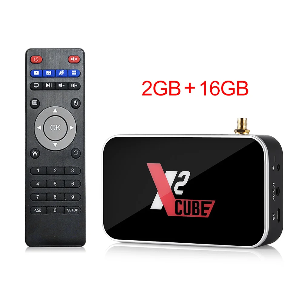 Original x2 cube ТВ приставка X2 Pro Smart Android 9,0 Amlogic S905X2 2GB 16GB 4GB 32GB 2,4G/5G WiFi 1000M 4K медиаплеер X2 cube PK Ugoos - Цвет: Original x2 cube