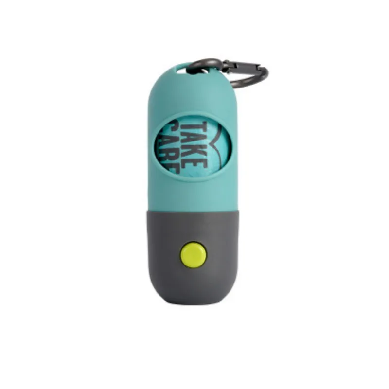 Dispenser with LED 1 шт., практичная для домашней Собаки Сумка для какашек, диспенсер для мусора, держатель мусора, диспенсеры для мусора, Набор сумок для домашних животных, собак, товары для уборки мусора, Новинка - Цвет: Dispenser with LED