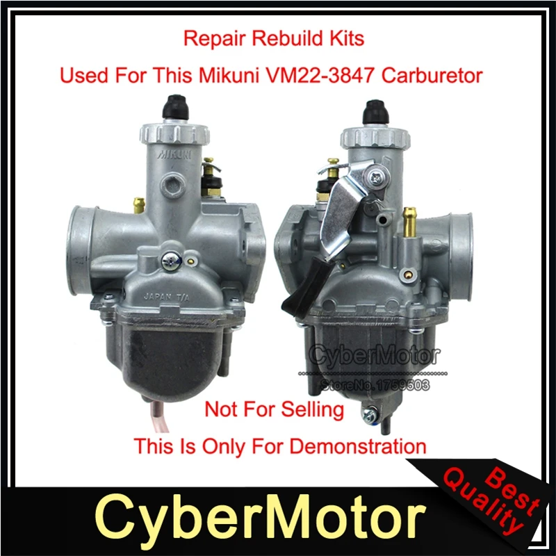 Complete Set Carburetor Rebuild Repair Kit For VM22 26mm Mikuni Carb Pit Dirt Bike Main Jet #95 Slow Jet #22.5