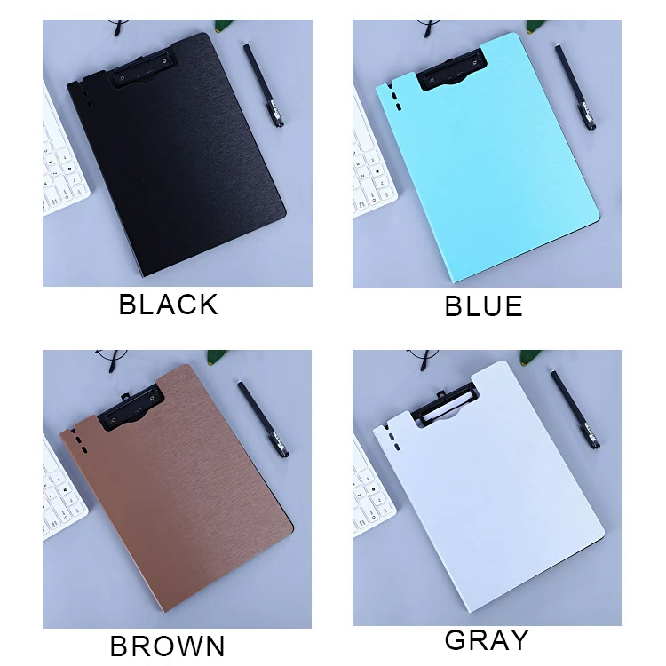 Высокое качество офисная техника новых сплошной цвет полоса простой папка - Цвет: Blue
