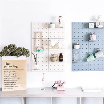 

Plastic Storage Rack Decor Living Room Kitchen Wall Hanging Boards Home Storage Shelf Bathroom Kitchen Hanger Rack