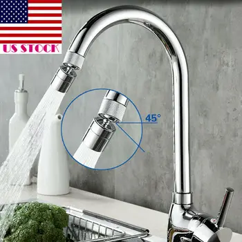 

New Water Splash Filter ABS 360° Swivel Tap Faucet Aerator Adjustable Nozzle Water Saver Diffuser Kit