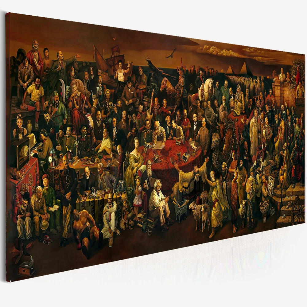 Grand tableau mural abstrait moderne sans cadre, impression d'art mural  Picasso, célèbre peinture sur toile pour salon, décoration d'intérieur, 100  x 200 cm, sans cadre : : Cuisine et Maison