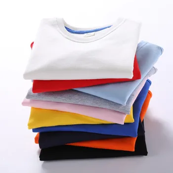 

Kids Clothes Girls Sweatshirt Cotton Toddler Pullover Solid Outerwear Tops Spring Fall Basic Clothing Baby Boy Sweatshirts 1-10Y