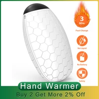 2020 mãos elétricas aquecedor de inverno recarregável duplo-lado aquecimento anti-escorregadio bolso corpo aquecedor de mão presente de natal