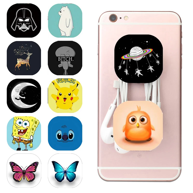 

Попсокет Mobile Phone Socket Holder Kids Cartoon Cute Phone Holder Universal Expanding Stand and Grip Mount Finger Ring