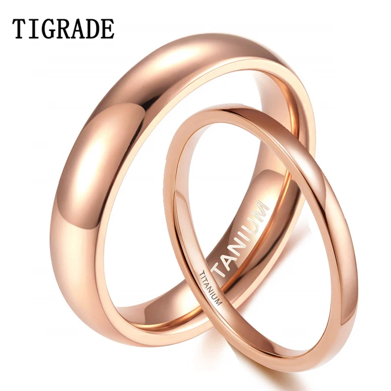 Fashion Month 1mm Titanium Stainless Steel Thin Ring - Simple Band, Rose Gold, Size 5, For Him/Her - View #10