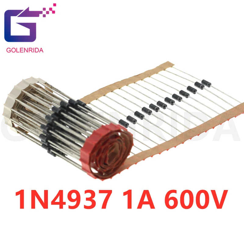 1000pcs 1N4937 IN4937 1A 600V Fast Recovery Diode 