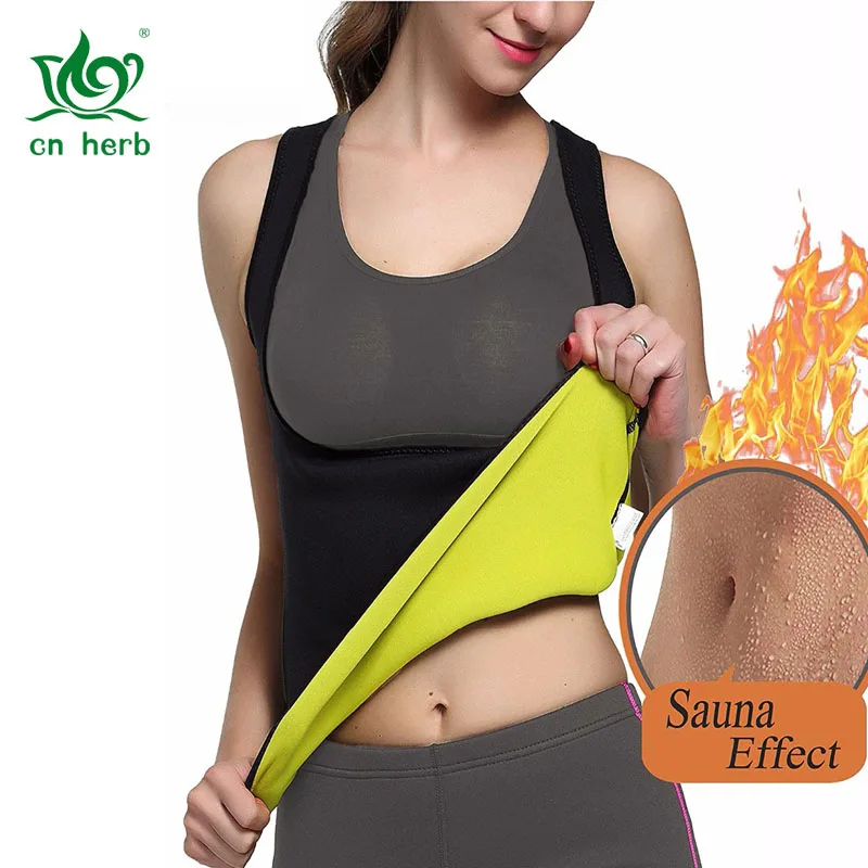 Китайские травы Женская одежда для коррекции фигуры жилет Вес похудения пот