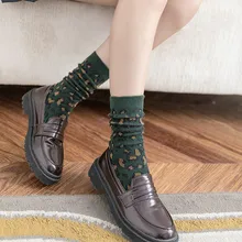 Jeseca, Леопардовый принт, зимние толстые теплые носки для женщин, Harajuku, винтажные уличные носки, японские кавайные милые хлопковые носки для девочек