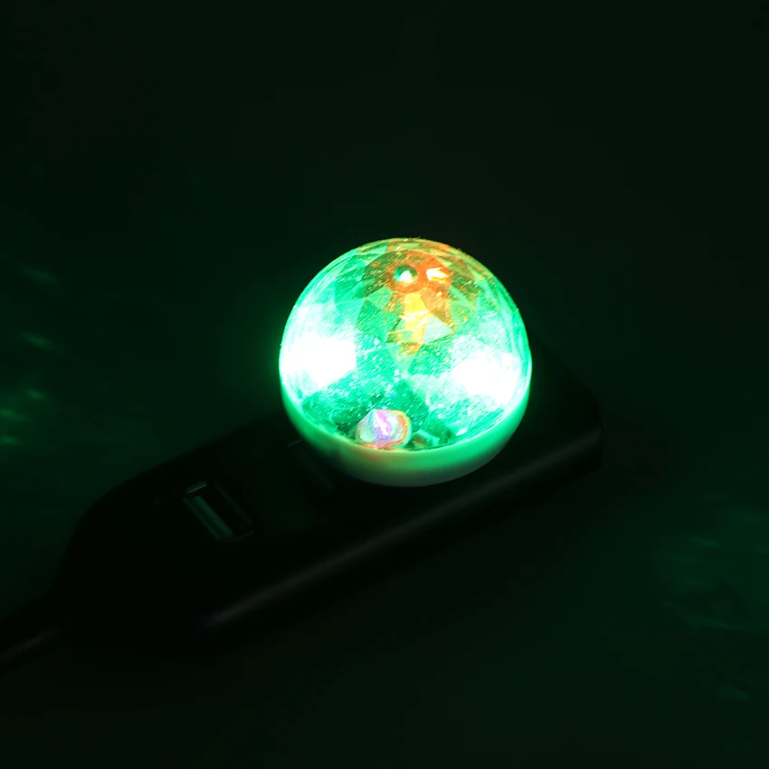 1 шт. Мини многоцветный USB LED Автомобильный интерьерный светильник ing атмосферный