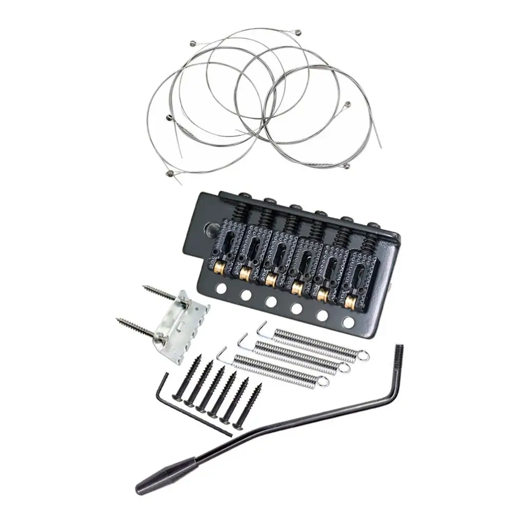 

1 Set Roller Saddle Tremolo Bridge+Nickel Plated Strings for Fender ST SQ Guitar