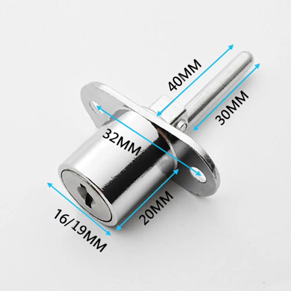 1PCS Cam Cylinder Triple Lock Desk Cabinet Drawer Lock Furniture Hardware  Office Desk Lock Cylinder Zinc Alloy Safety Lock - AliExpress