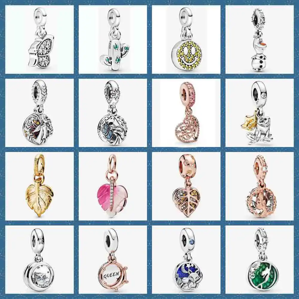 

PDB DZ 33 Original 925 Sterling Silver Autumn 1:1 Charm Necklace Pendant Fit for DIY Bracelet Woman Jewelry Gift Free Shipping