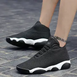 2019 Новый стиль Дышащие баскетбольные кроссовки мужские высокие противоударные кроссовки Нескользящие Jordan Basket Обувь zapatillas hombre