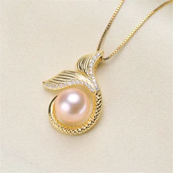 

Retro Style Metal 925 Sterling Silver Plating Karat Gold Tone Bail Connector Pearl Bead Caps Diy Pearl Jewelry Accessories