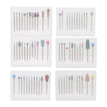 

12pc Nail Drill Bit Set Nail Files Electric Machine for Manicure Rotate Burr Polishing Tools Cutters Manicure Accessory