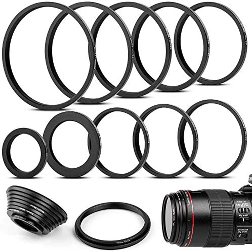 thumbnail image 2 of Lens Filter Adapter Rings PATIKIL 37mm To 30mm Metal Step Down Ring - Aluminum Filter Adapter For Camera Lenses (Black) 43mm Lens Hood 2 of 10