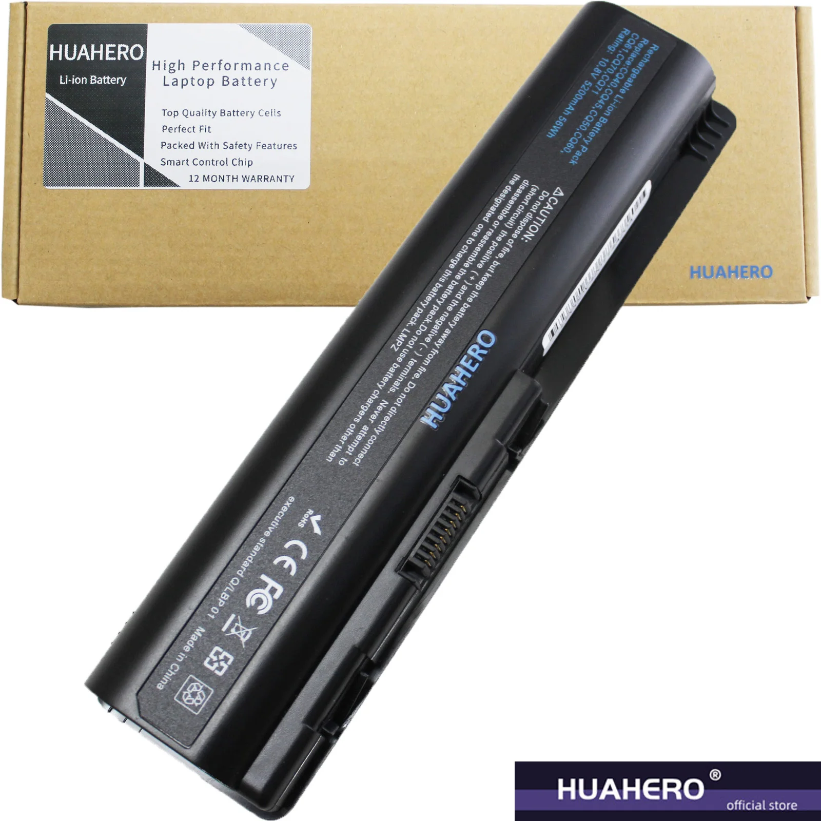 

HUAHERO EV06 Battery for HP Pavilion dv4 dv5 dv6 G60 G70 CQ40 CQ60 484170 001 484170 002 HSTNN CB72 HSTNN DB72 HSTNN LB72 UB72