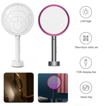 

1PC Insect Repeller Home Tool Electric Mosquito Swatter Anti Mosquito Fly Repellent Bug Reject Killers Pest Reject Racket Trap