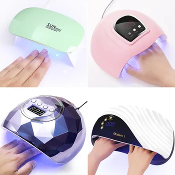 

1 Pc 36/48/120W Colorful UV Nail Lamp UV LED Gel Nail Art Tools Nail File USD/EU/UK/US PLUG Nail Dryer