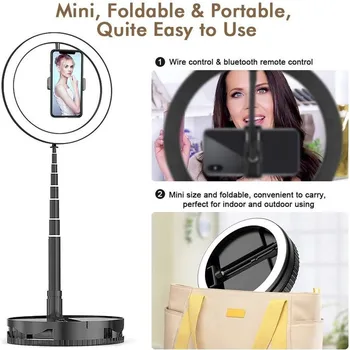 

Mobile Phone Live Bracket Photo Fill-in Light Bracket 5.5ft For Live Broadcast Live broadcast make up fill light accessories