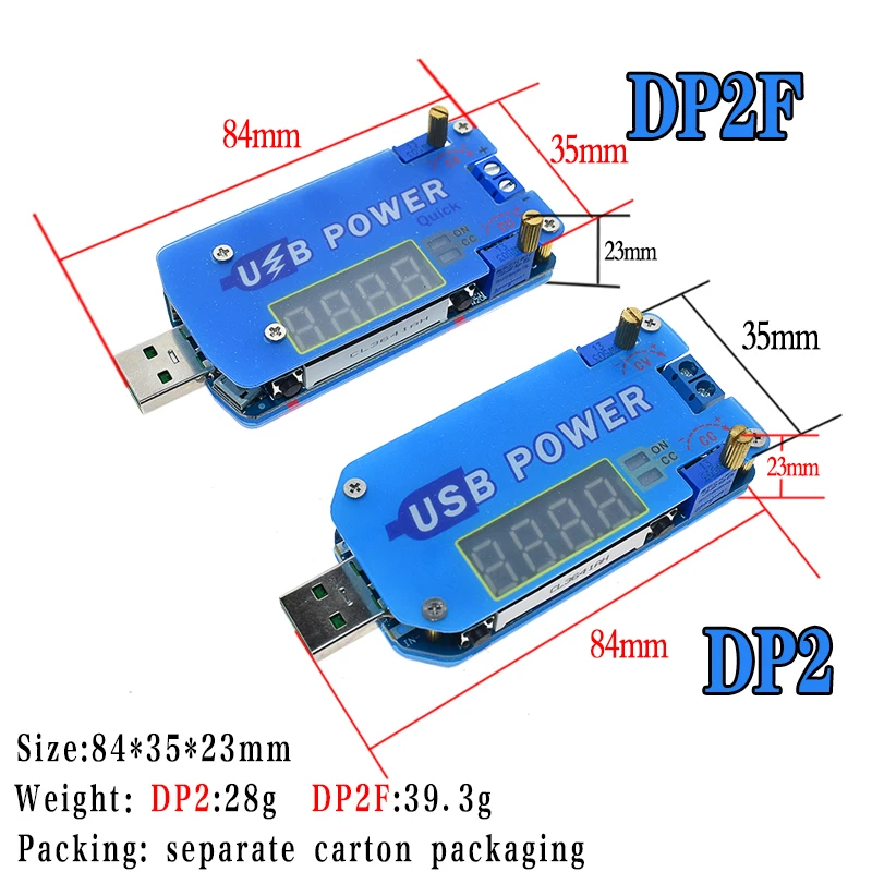 DP2F DC Регулируемый usb лабораторный блок питания DC 0,5-30 в 15 Вт регулятор напряжения QC2.0 QC3.0 AFC FCP триггер быстрой зарядки