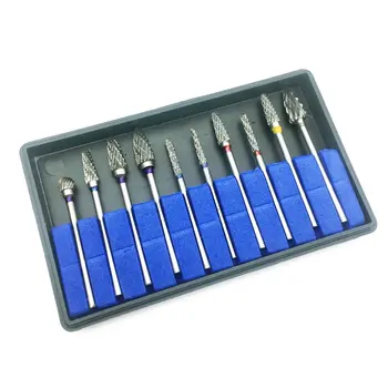 

10pcs/Box Tungsten Carbide Cutter Kit Dental Carbide Burs for Remove and Polishing Dental Lab Materials