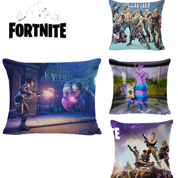 

45*45 Fortnite Pillowcase Kid Room Home Decor Fortress Night Cushion Cartoon Patterned Cover Decorative Cotton Cushion Cover