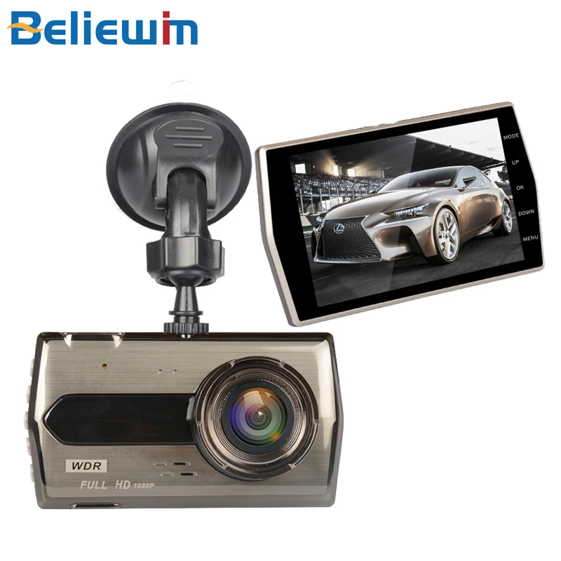 

HD 4 Inch Dual Lens 1920X1080P Hidden Wide Angle Driving Recorder Dash Cam Dual Lens Car DVR Camera