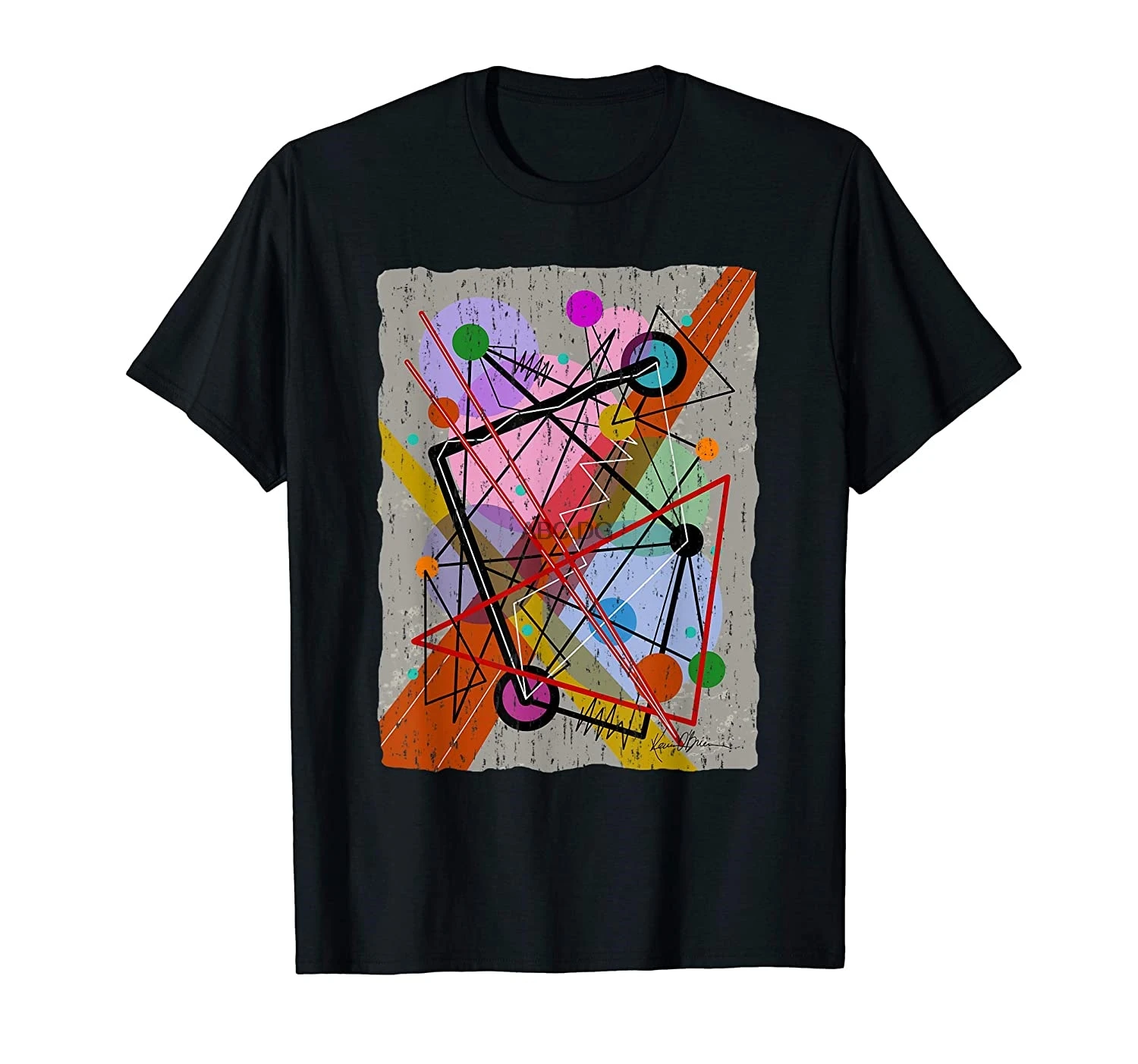 Оригинальная хипстерская модная футболка среднего века Bauhaus Kandinsky | Мужская