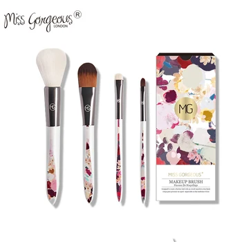 

Miss Gorgeous 4pcs Makeup Brushes Set Cosmetic Loose Powder Foundation Eye Shadow Lip Brushes Beauty Make Up Tools Maquillaje