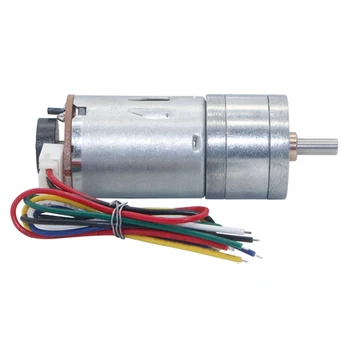 

Motor 6V 210RPM Encoder Motor GM25-370 DC Gear Motor 1:34 12*D4*8 20cm 11 Signals Length 12mm Motor