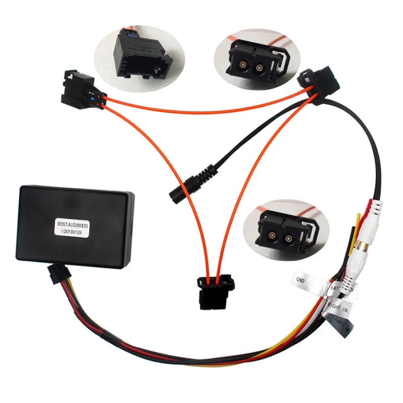 US $68.99 Audio Input Decoder For Audi 20052009 A6 A6l A8 Q7 Aux Automotive 2g System External Audio Input Optical Fiber Decoder