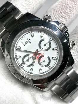 

top White dial Luxury AAA Brand Watch men day-tona automatic self-wind U1 factory sapphire glass sweeping all sub dials works