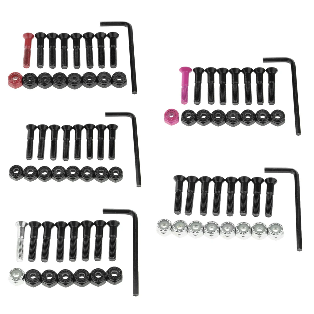 1 Set Skateboard Longboard Hardware with with L wrench