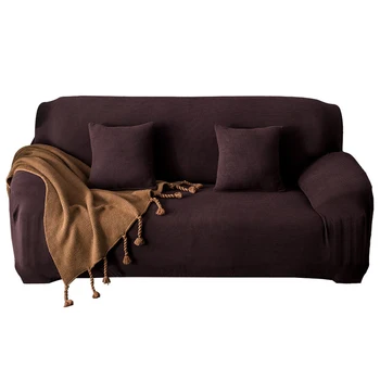 

Luxury Knitted Knit Elastic Sofa Cover Slipcovers All-inclusive Couch Case for Different Shape Sofa High Quanlity Solid Color