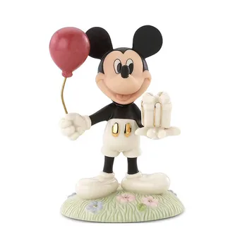 

Disney Mickey Mouse Birthday Gift Ceramics Craftwork Children's Room Home Desk Decorations Action Figure Collection Model M4821