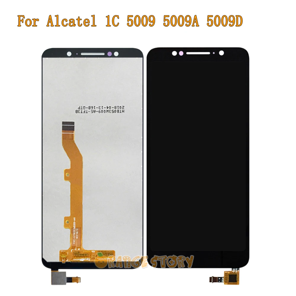 LCD Display Glass Sensor Replacement For Alcatel 1C 5009 5009A 5009D Full LCD Display Monitor Touch Screen Sensor Assembly