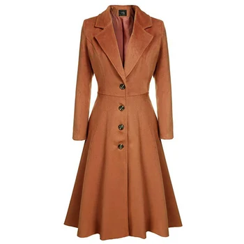 

Women Long Printed Hoodie For Women's Style Single Breasted Long Sleeved Casual Trench Coat for Winter casual and formal wear